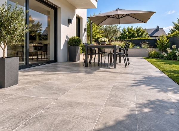 Un chantier de carrelage suivi avec méthode à Bénouville